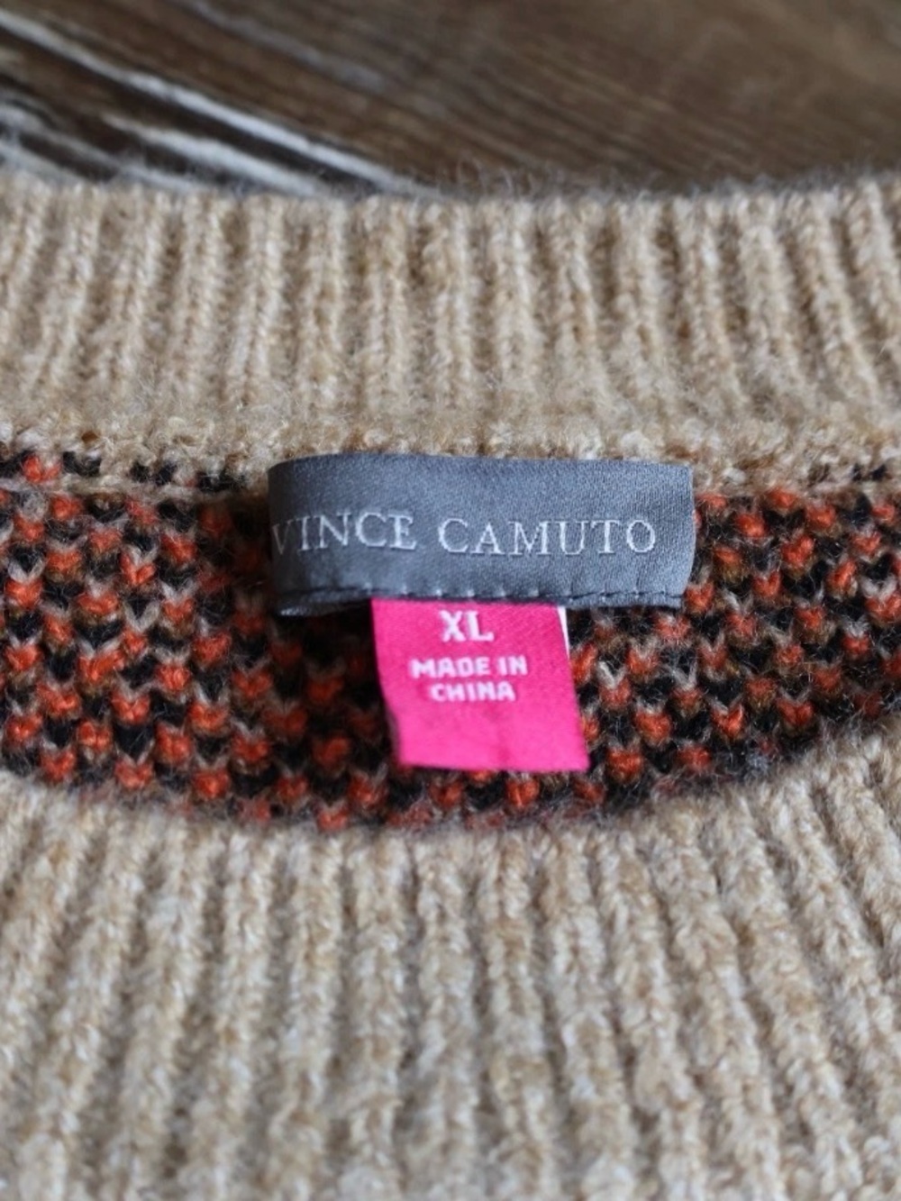 Spooky Tan Black Cat Orange Pumpkin Halloween Sweater Soft Knit Slouchy XL - Picture 10 of 16